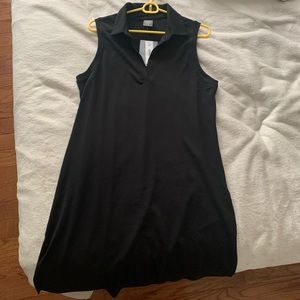 Joe Fresh Black Piquard Collar Golf Dress